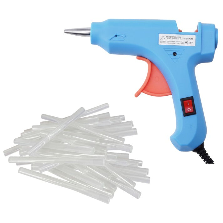 20W Mini Hot Glue Gun Kit with 30 Glue Sticks Fast Heating for Crafts and Repairs