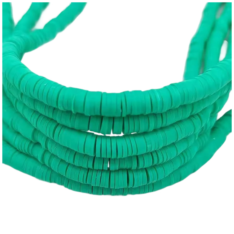 6mm Heishi Clay Beads for Jewelry Making Bracelets and Necklaces, Pack of 3000