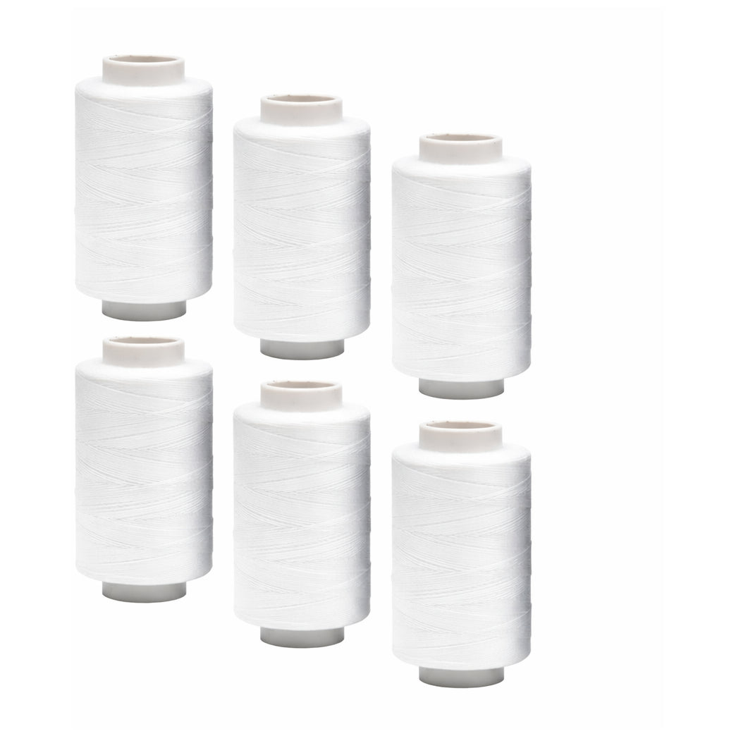 All Purpose Sewing Thread 400 Yards per Spool for Hand and Machine Sewing, Pack of 6