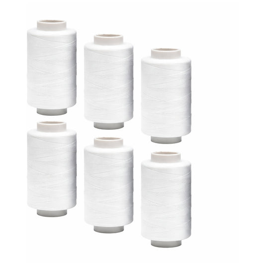 All Purpose Sewing Thread 400 Yards per Spool for Hand and Machine Sewing, Pack of 6