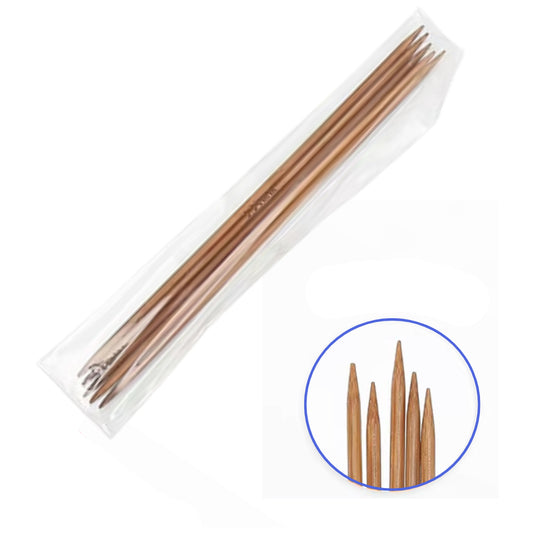 Carbonized Bamboo Double Pointed Knitting Needles for Handmade DIY Yarn Projects