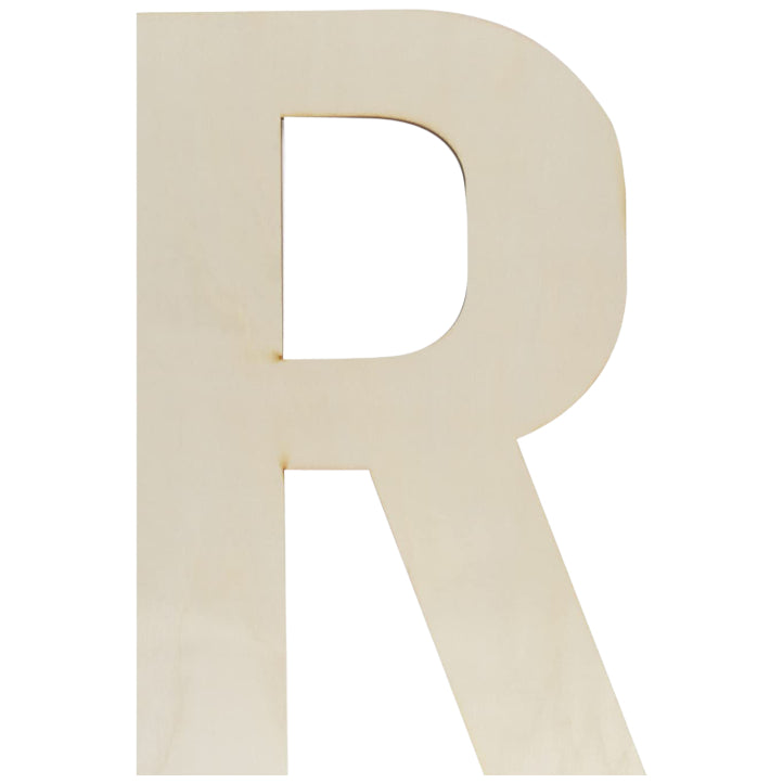 Unfinished Wooden Letter Style Surface for DIY Arts Crafts Home Decor Projects