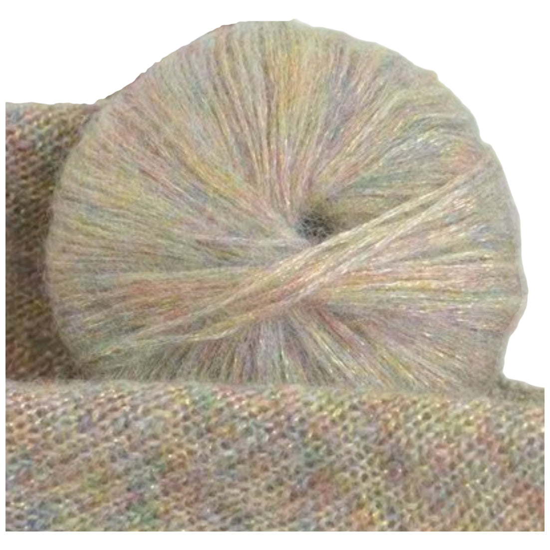 Glitter Knitting Yarn Sparkle Metallic Acrylic Wool for Crochet and Hand-Knitting, 25 Grams/0.85oz 109 Yards