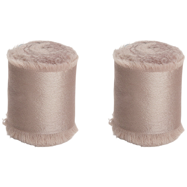 1.5 Inch Silk Satin Ribbon 10 Yards for Gift Wrapping and Wedding Decorations, Pack of 2
