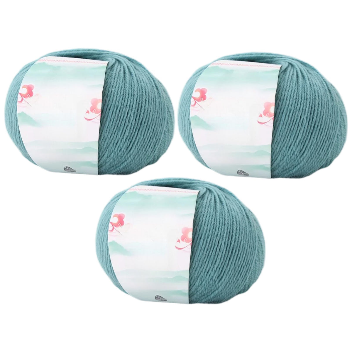 Superwash Wool Yarn, 50grams per Roll DK Weight for Knitting, Crocheting, and Soft Craft Projects, 150 Grams/5.29oz 327 yards, Pack of 3