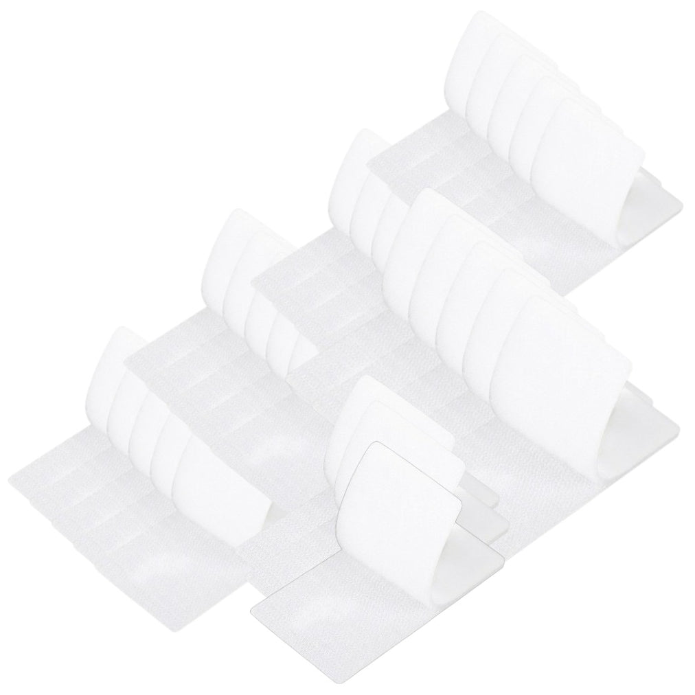 Strips with Adhesive for Fabric, No Sew Stick On for Fabric, Sticky Back for Clothes, Curtains - Heavy Duty Double Sided Hook and Loop Hem Tape Fasteners, No Sewing No Iron