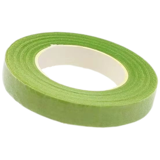 Green Floral Tape 12mm x 30 Yards for Flower Wrapping, Bouquets, Stems, and Craft Projects