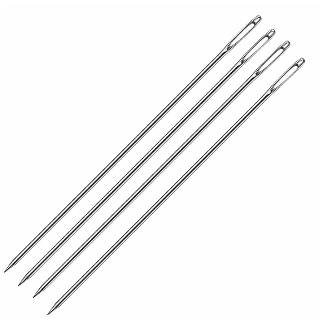 Clip Style Beading Needles Durable Tool for Bracelet Necklace and Waist Chain Making, Pack of 4