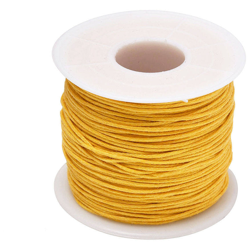 1mm 76.55 Yards Waxed Cotton Cord String for Beading, Macrame, Bracelet, and Necklace Making