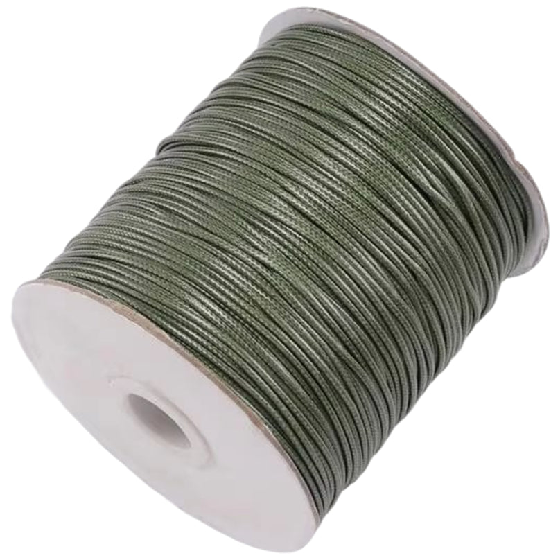 1mm Cotton Waxed Cord 175 Yards String for Jewelry Making, Beading, and Bracelets