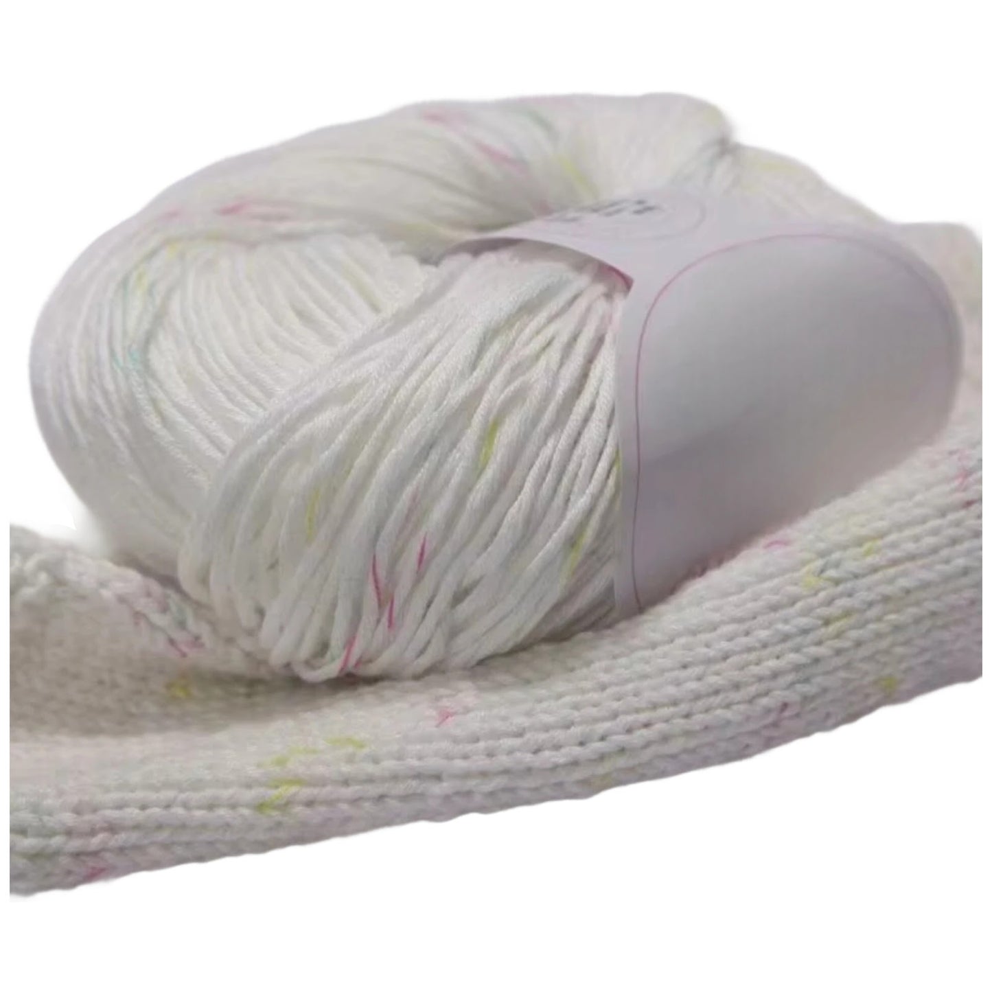 Pure Cotton Yarn 10 Strand Medium 3.5mm for Baby Crochet and Children Craft Projects, 50 Grams/1.76oz 153.11 Yards
