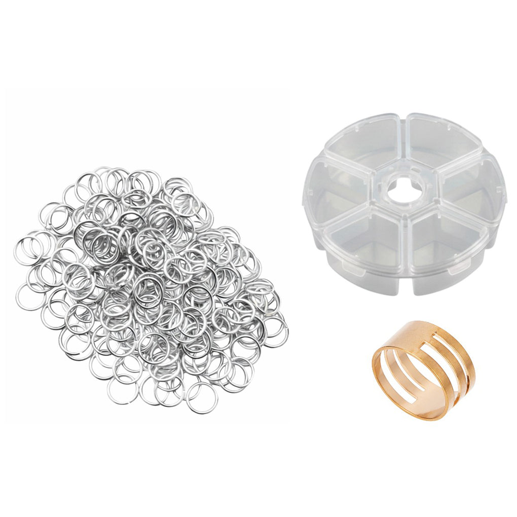 Stainless Steel 18 Gauge Jump Rings Open Connector Rings for Jewelry Making, Chainmail, Keychains and DIY Crafts
