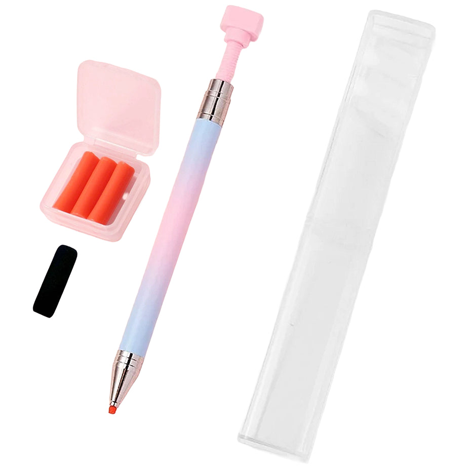 Diamond Painting Pen Refillable Wax Drill Pen with Metal Correction Plate for 5D DIY Craft Nail Art Accessories