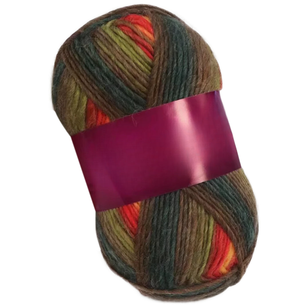 Soft Anti-Pilling Wool Yarn Blend, 30% Wool, 70% Acrylic, Aran/Worsted Weight #4, 100 Grams/3.53oz 175 Yards
