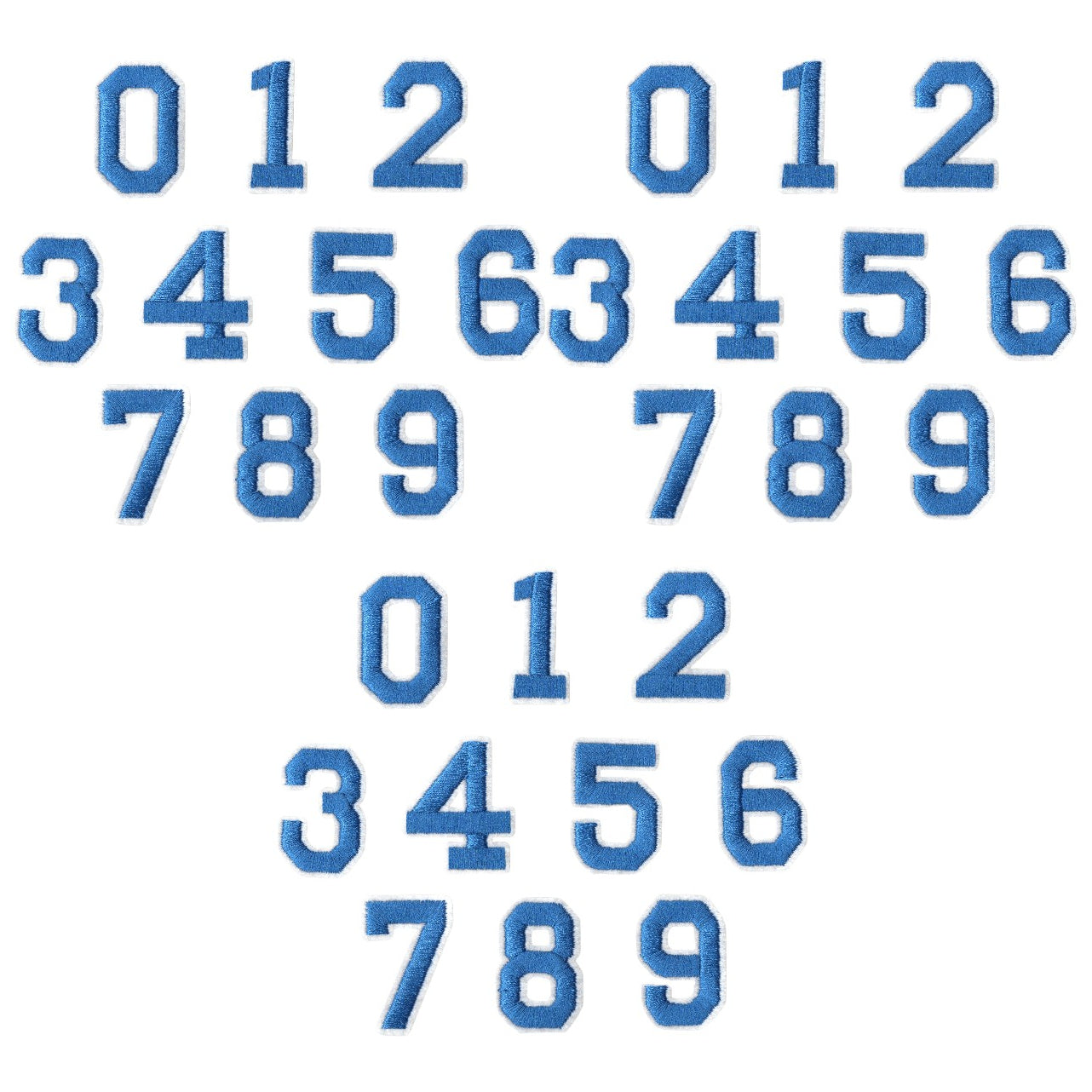 Iron-On Alphabet and Number Embroidered Patches for Clothing, Hats, Jeans, DIY Crafts and Sewing Repairs