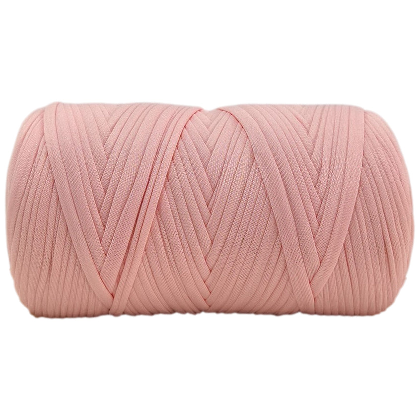 Polyester T-Shirt Yarn Thick Crochet Fabric Ribbon for Knitting Bags, Rugs, and Crafts, 400 Grams/14.11oz, 142.17 yards