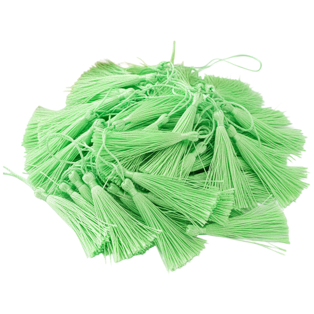 Bookmark Tassels Assorted Colors 5 Inch Craft Tassels with Loops for Keychains and DIY Projects, Pack of 140