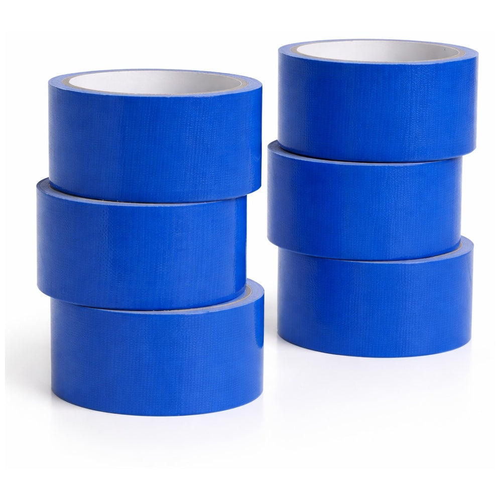 Heavy-Duty Colored Duct Tape 10 Yards x 2 Inch Rolls Multi-Pack for Crafts DIY and School Supplies, Pack of 6