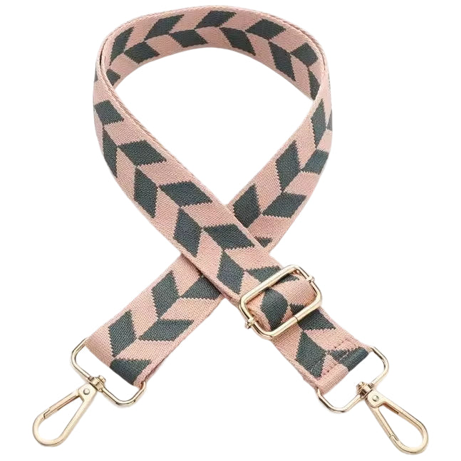 Adjustable 11-Inch Wide Stripe Purse Strap Replacement for Crossbody Handbags and Shoulder Bags