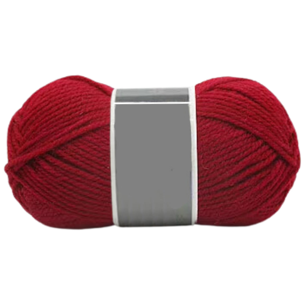 Bulky Merino Wool and Acrylic Blended Knitting Yarn for Craft Projects, 100 Grams/3.53oz 120 Yards