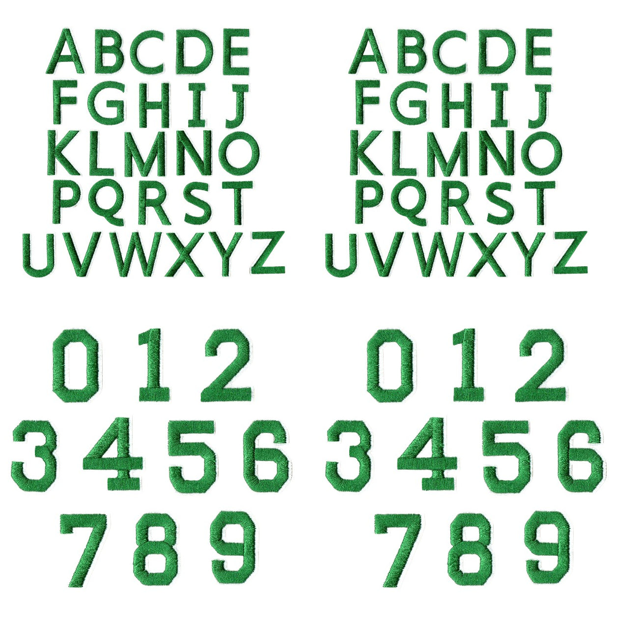 Iron-On Alphabet and Number Embroidered Patches for Clothing, Hats, Jeans, DIY Crafts and Sewing Repairs