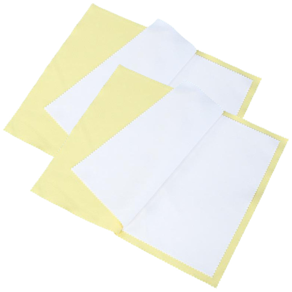 Large Jewelry Polishing Cloth 10 x 12.60 Inches for Silver Gold Diamond Coins and Precious Stones, Pack of 2