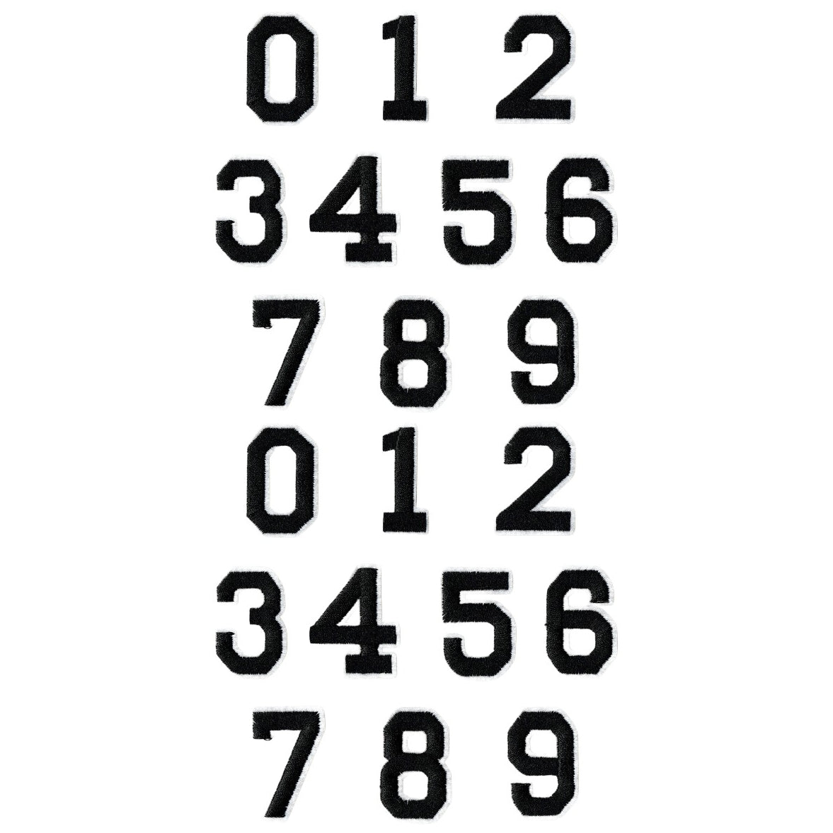Iron-On Alphabet and Number Embroidered Patches for Clothing, Hats, Jeans, DIY Crafts and Sewing Repairs