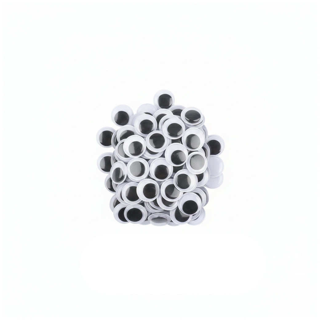 Large Self Adhesive Wiggle Googly Eyes for Crafts Halloween Decorations and DIY Projects