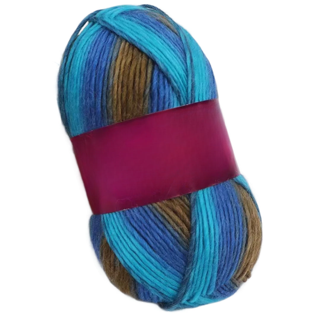 Soft Anti-Pilling Wool Yarn Blend, 30% Wool, 70% Acrylic, Aran/Worsted Weight #4, 100 Grams/3.53oz 175 Yards