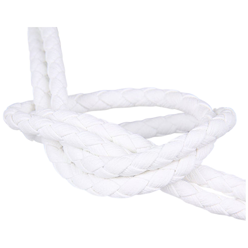 3mm x 10m Braided PU Leather Cord for Keychains, Jewelry Making, Bracelets, and Craft Projects