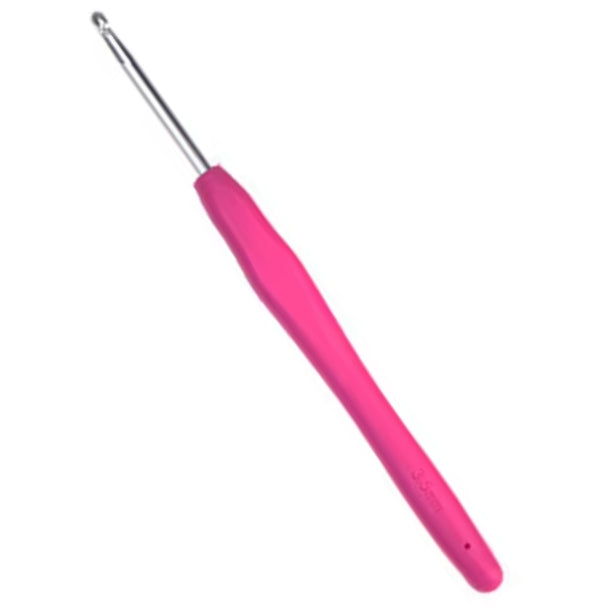 TPR Soft Handle Crochet Hooks – Ergonomic Grip with Smooth Aluminum Hook for Comfortable Crocheting