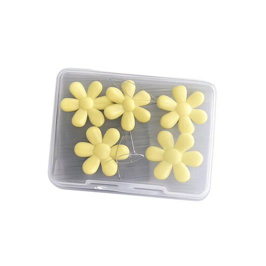 Embroidery Needle Threader Tool with Plastic Flower Head for Sewing Knitting Quilting Crafts, Pack of 5