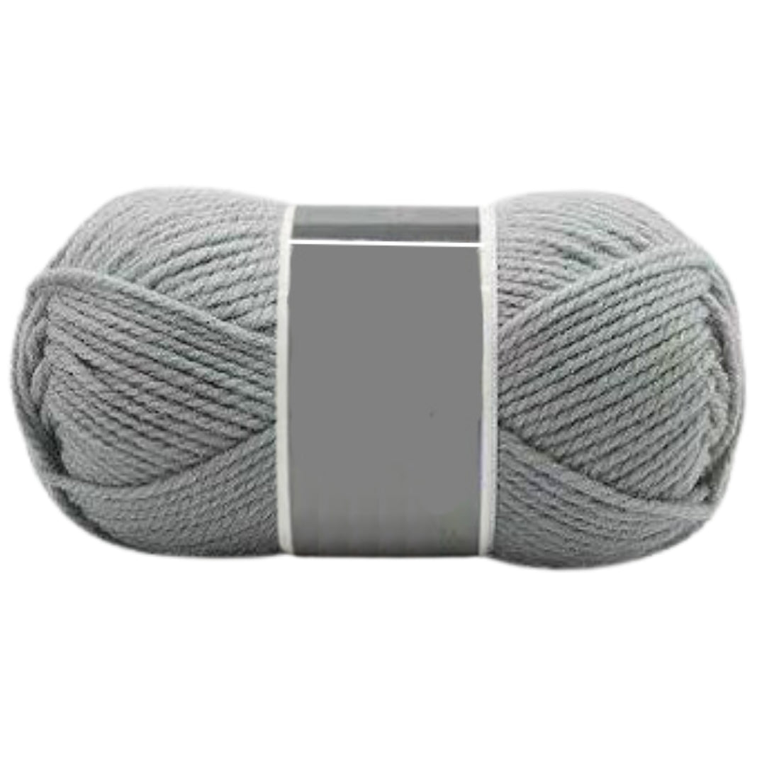 Bulky Merino Wool and Acrylic Blended Knitting Yarn for Craft Projects, 100 Grams/3.53oz 120 Yards
