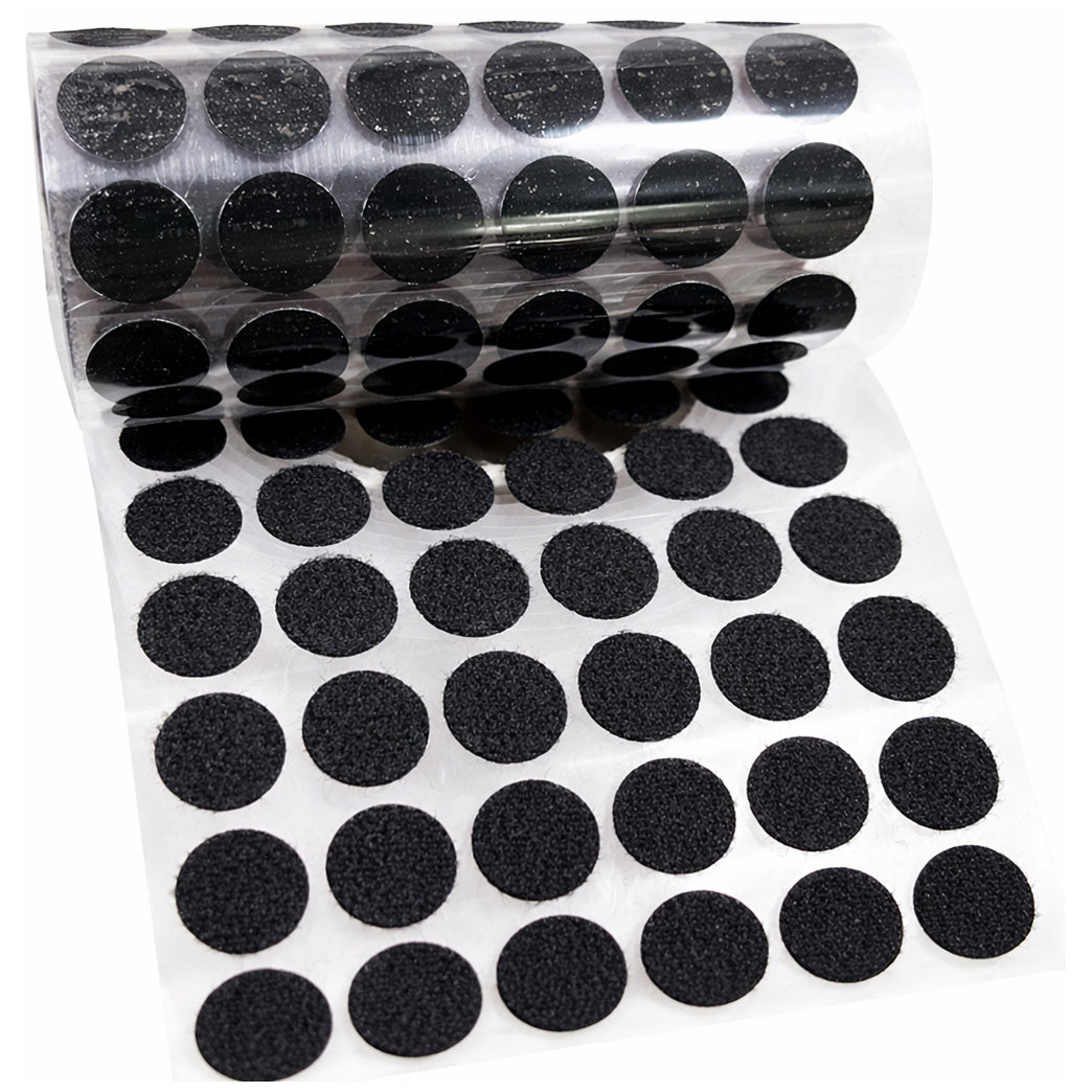 Strong Self Adhesive Hook and Loop Dots 0.59 Inch Nylon Sticky Circles for Classroom Crafts