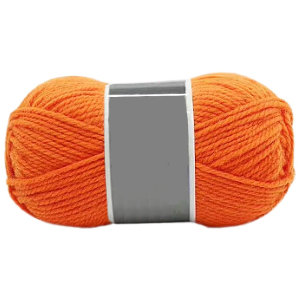 Bulky Merino Wool and Acrylic Blended Knitting Yarn for Craft Projects, 100 Grams/3.53oz 120 Yards