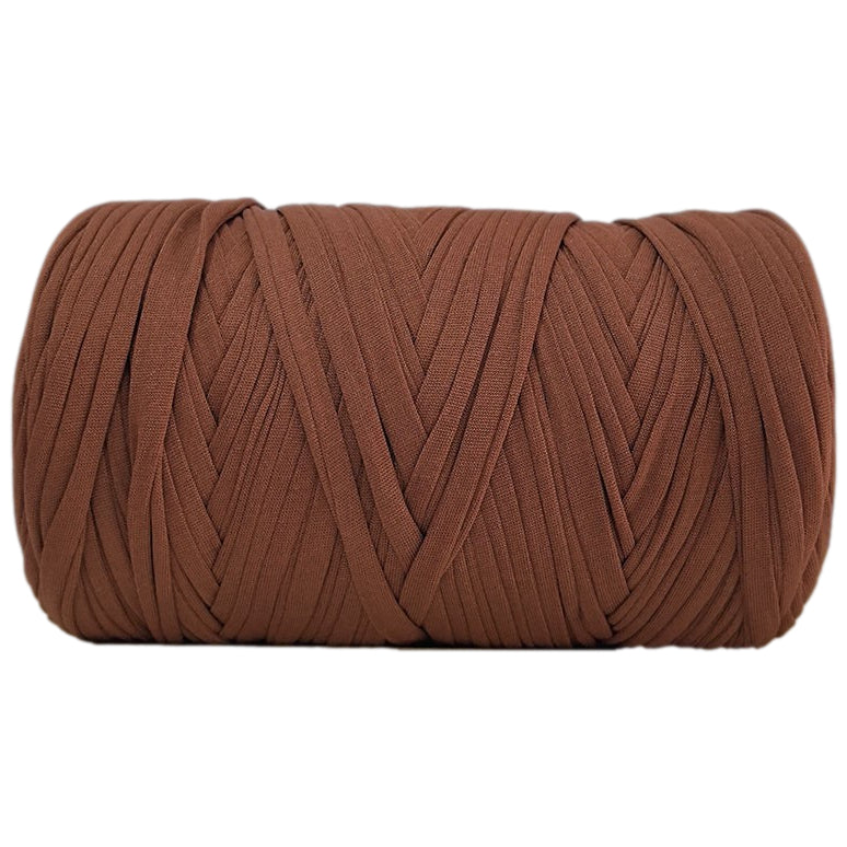 Polyester T-Shirt Yarn Thick Crochet Fabric Ribbon for Knitting Bags, Rugs, and Crafts, 400 Grams/14.11oz, 142.17 yards