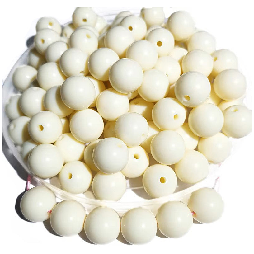 6mm Matte Acrylic Round Beads for Jewelry Making, Bracelets, Necklaces, and DIY Crafts, Pack of 4300