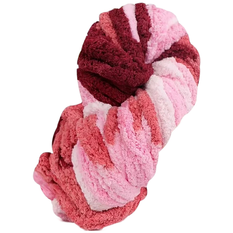 Super Chunky Chenille Yarn Soft Thick Fluffy Polyester for Arm Knitting Blankets and Home Decor, 20mm Thick 250 Grams/8.82oz 27.34 yards