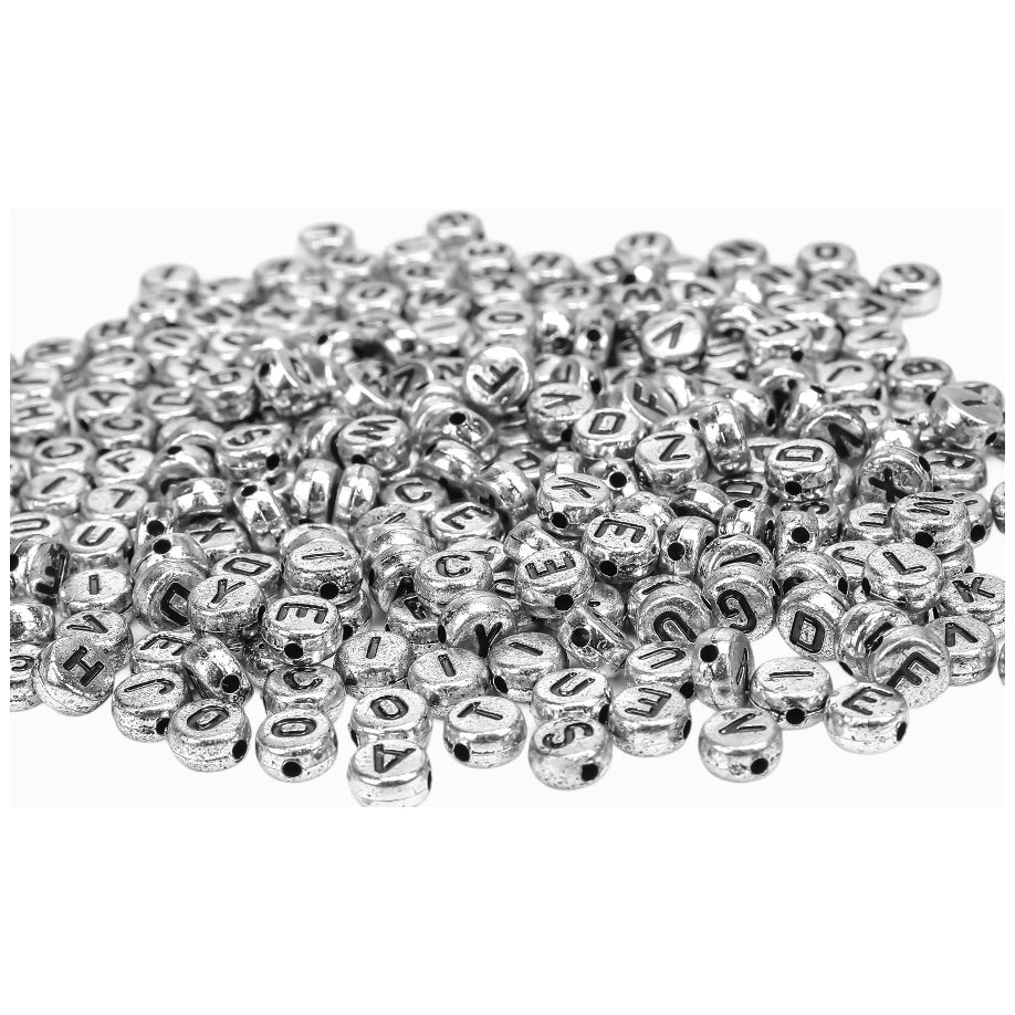 Acrylic Alphabet Letter Beads 4x7 mm for Friendship Bracelets Jewelry Making and DIY Crafts