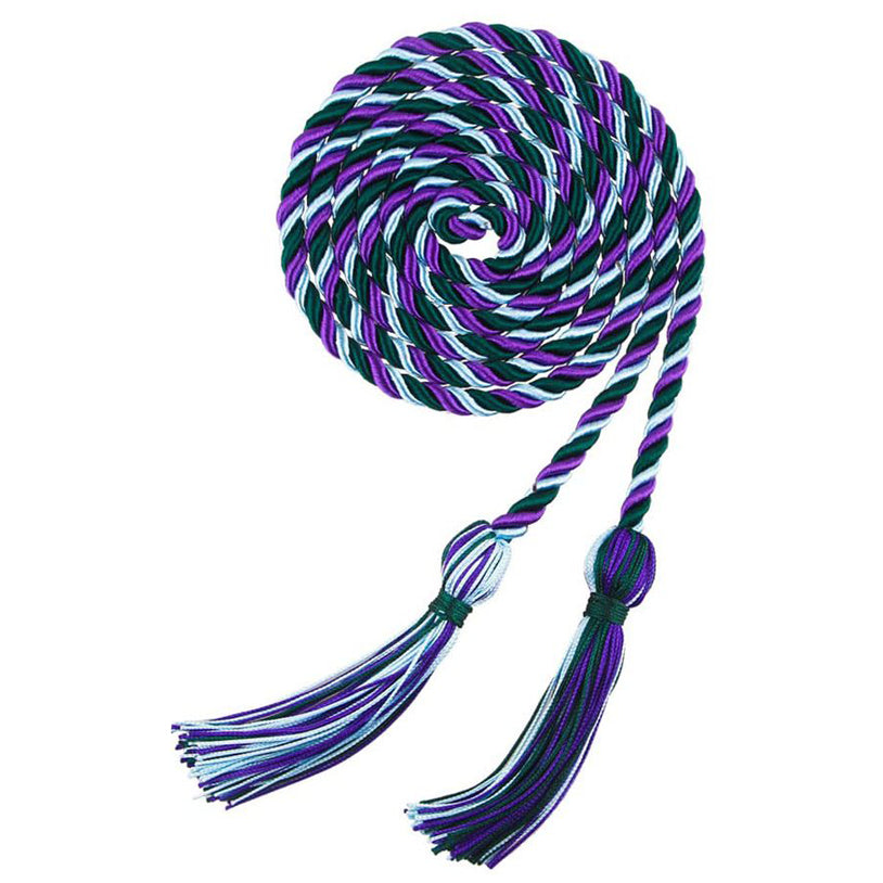 67 Inches Gold Graduation Cords for 2025 Ceremonies Braided Style Honor Tassel Rope