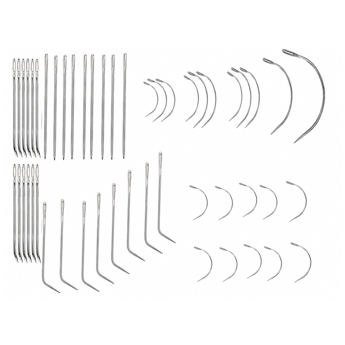 Heavy Duty Hand Sewing Needles Kit for Leather, Upholstery, Carpet, Canvas, and Home Repair Crafts