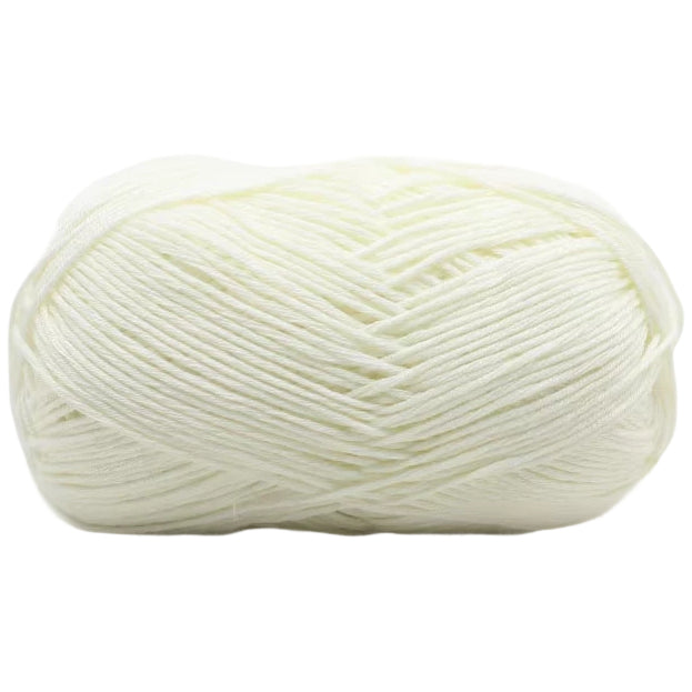 4-Ply Fingering Weight Yarn, 153 Yards 50g/1.76oz 100% Cotton Thin Yarn for Crochet & Knitting