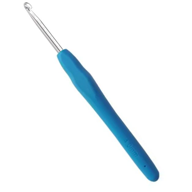 TPR Soft Handle Crochet Hooks – Ergonomic Grip with Smooth Aluminum Hook for Comfortable Crocheting