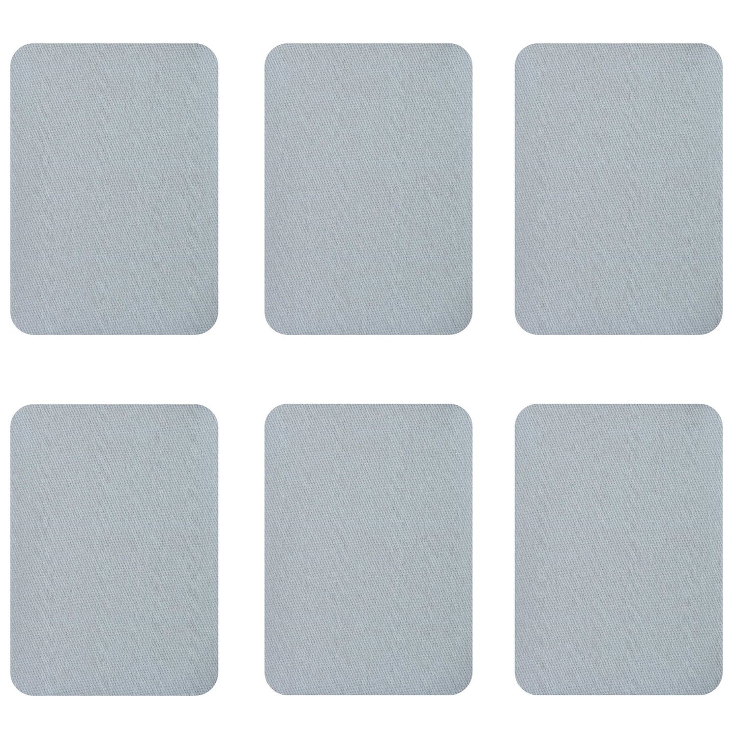 Cotton Iron-On Fabric Repair Patches for Clothing Inside and Outside Strong Adhesive, Pack of 6