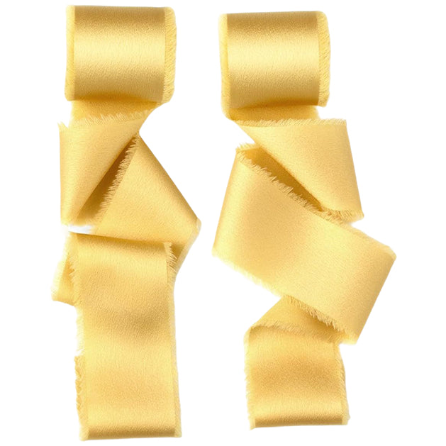 1.5 Inch Silk Satin Ribbon 10 Yards for Gift Wrapping and Wedding Decorations, Pack of 2