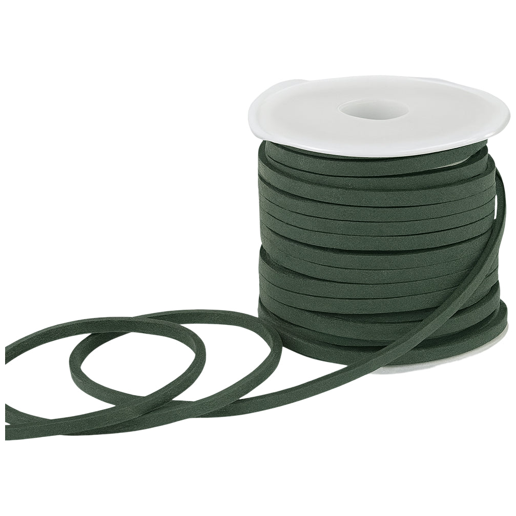 2.6mm x 5m Flat Genuine Leather Cord for Braiding, Jewelry Making, and Craft Projects