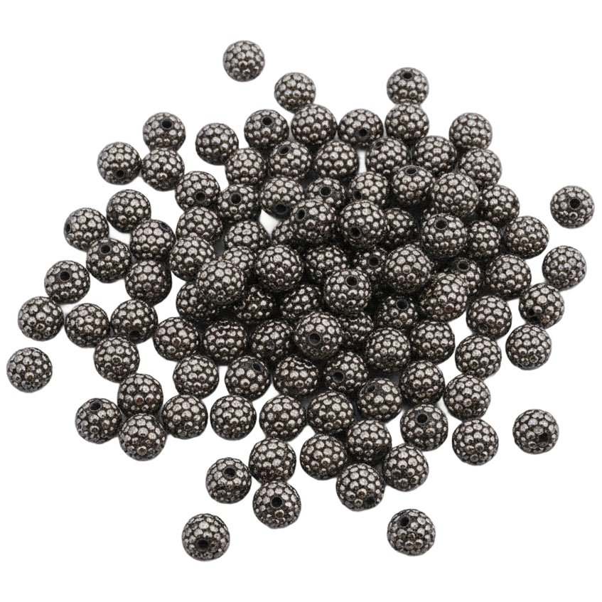 Sparkle Rhinestone Clay Beads Round Disco Spacer Beads for Jewelry Making, Bracelets, Earrings and DIY Craft Projects