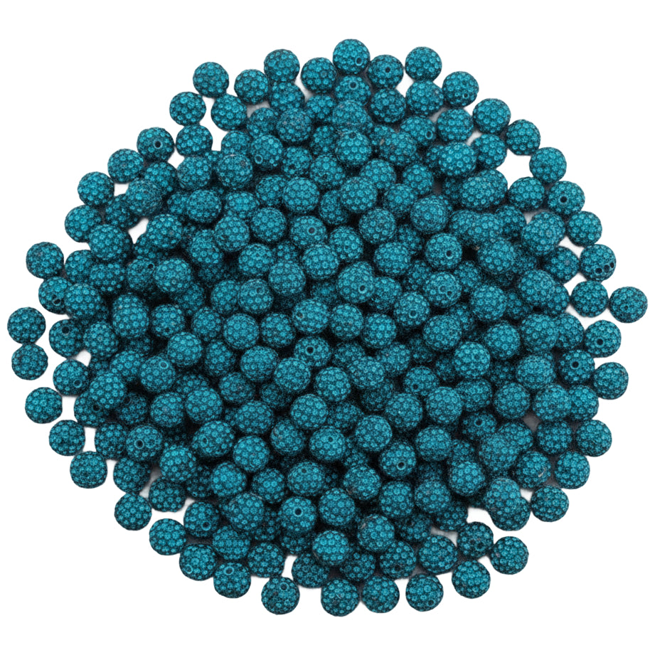 Sparkle Rhinestone Clay Beads Round Disco Spacer Beads for Jewelry Making, Bracelets, Earrings and DIY Craft Projects