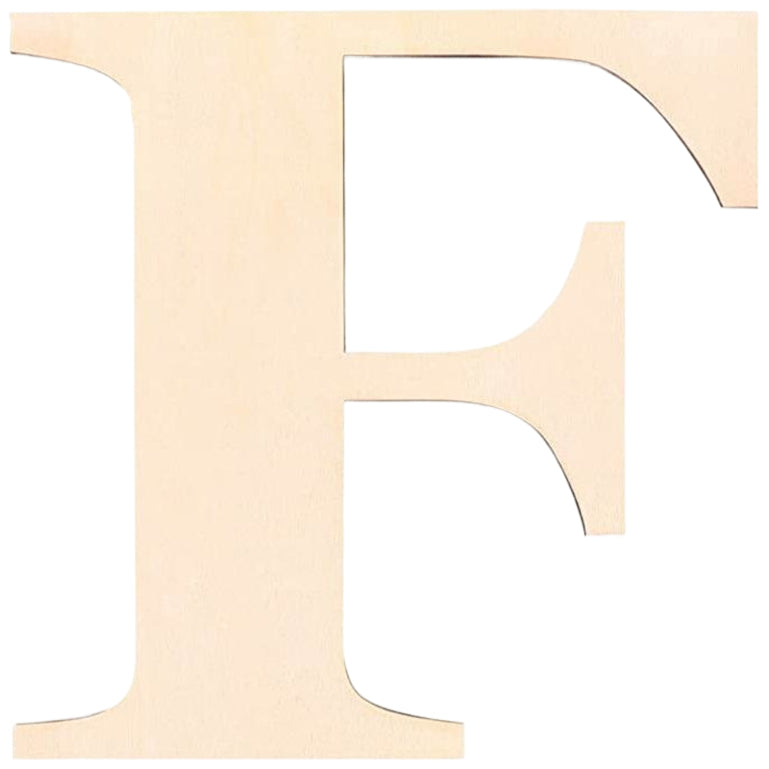 17 Inch Large Unfinished Wooden Letters and Numbers for Crafts and Home Event Decorations