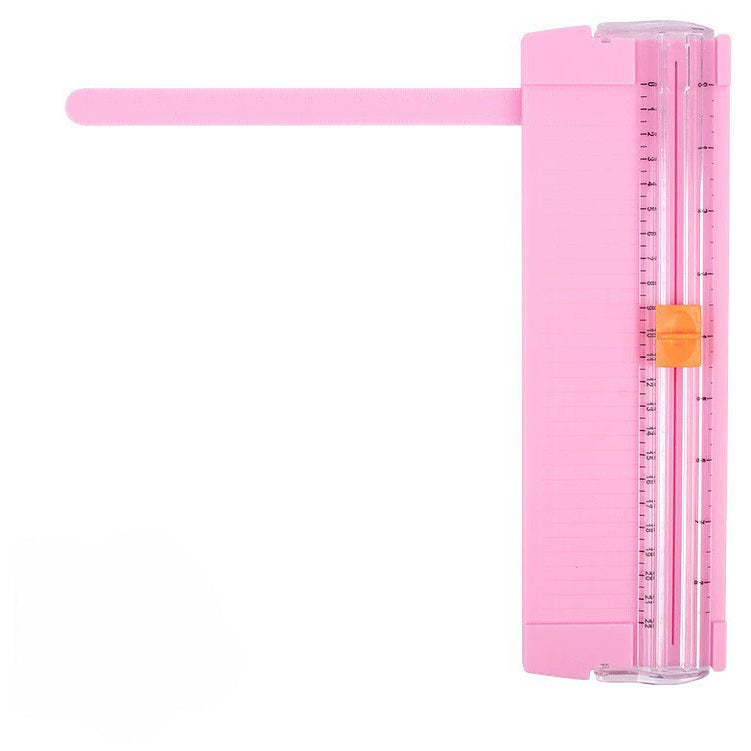 A5 Paper Cutter with Side Ruler Small Plastic Paper Trimmer for Scrapbooking, Coupons, Labels and Cardstock Cutting